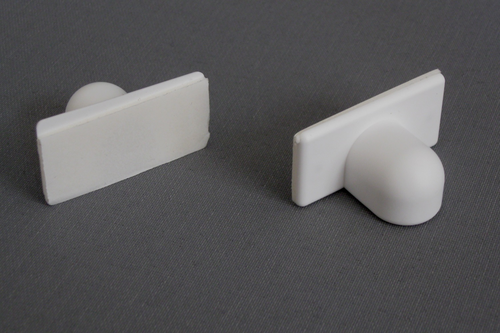 ps FASTFIX-Magnethalter – Klebemagnet (2 Stück) für magnetische Jalousien-Unterleisten (Unterschienen) - selbstklebend als Pendelschutz bei Kippfenstern (z)
