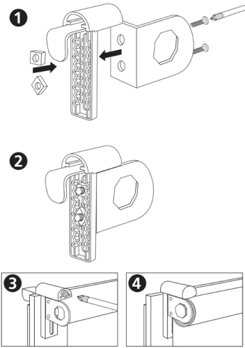 ps FASTFIX-Klemmträger UNIVERSAL (2 Stück) für Rollos, Kassettenrollos, und Jalousien – Montage ohne Bohren direkt auf dem Fensterflügel (z)