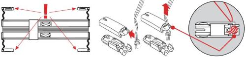 COSIFLOR Spannschuhe für verspannte Plissee (4 Stück) - Farben: weiß, grau und schwarz - passend für Stick & Fix Klebeträger und Stick & Fix Front Klebeplatten (z)