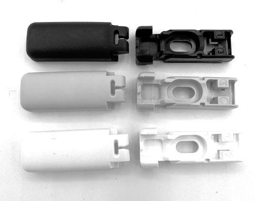 COSIFLOR Spannschuhe für verspannte Plissee (4 Stück) - Farben: weiß, grau und schwarz - passend für Stick & Fix Klebeträger und Stick & Fix Front Klebeplatten (z)