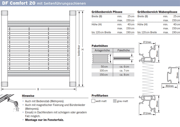 Cosiflor Plissee | DFC20