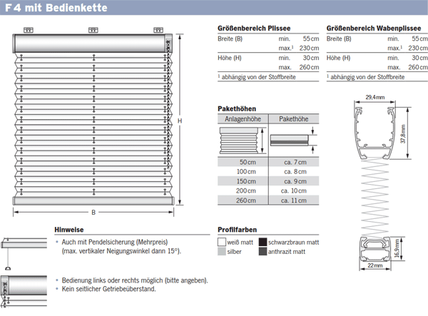 Cosiflor Plissee | F4