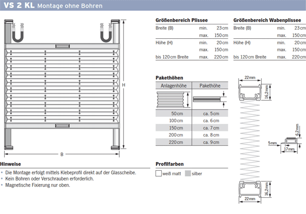 Cosiflor Plissee | VS2 KL